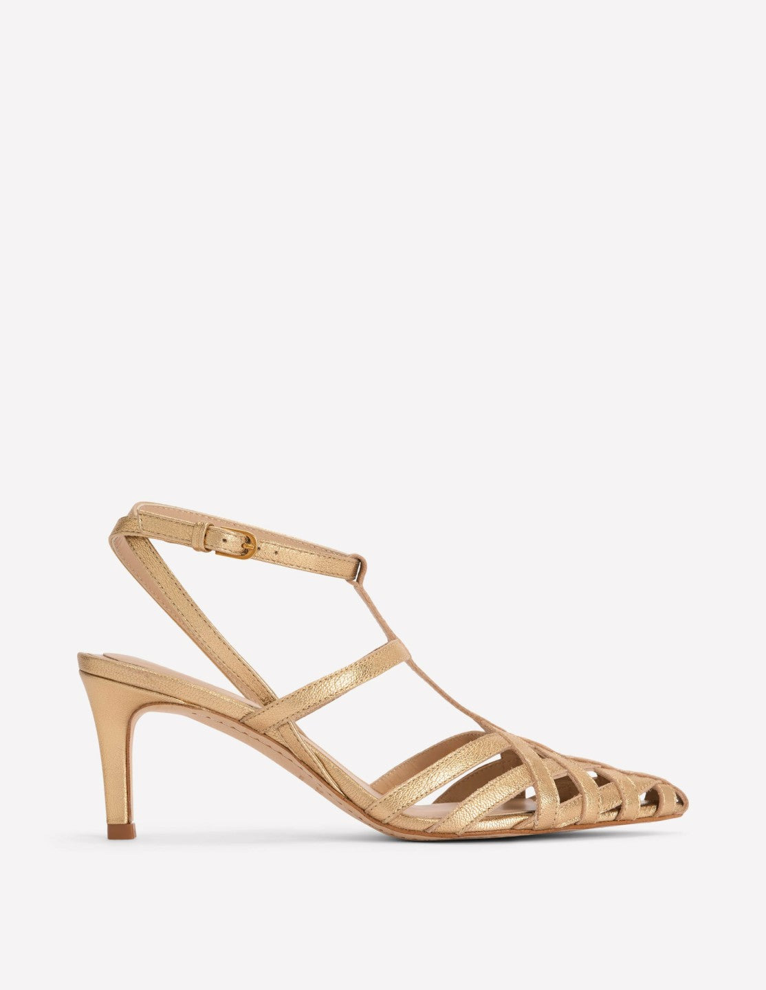 Cage Front Heels-Gold / Boden Discount
