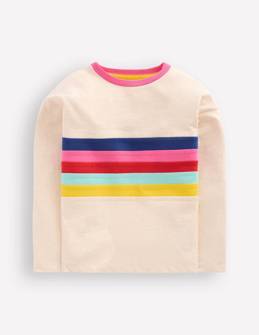 Relaxed Breton-Oatmeal Marl Stripe / Boden On sale