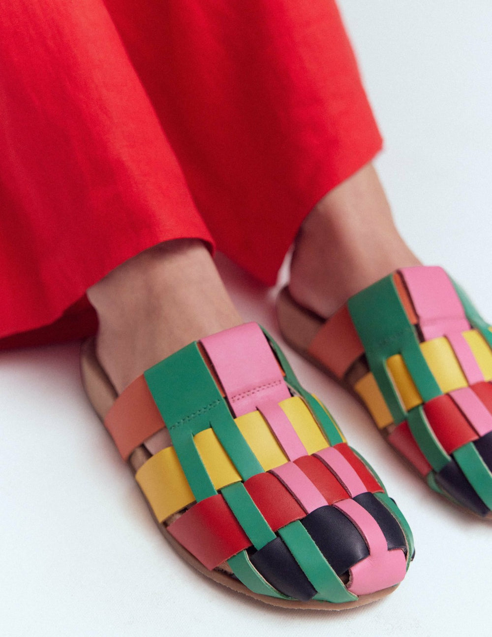 Loretta Multi Strap Clog-Multi / Boden Sale