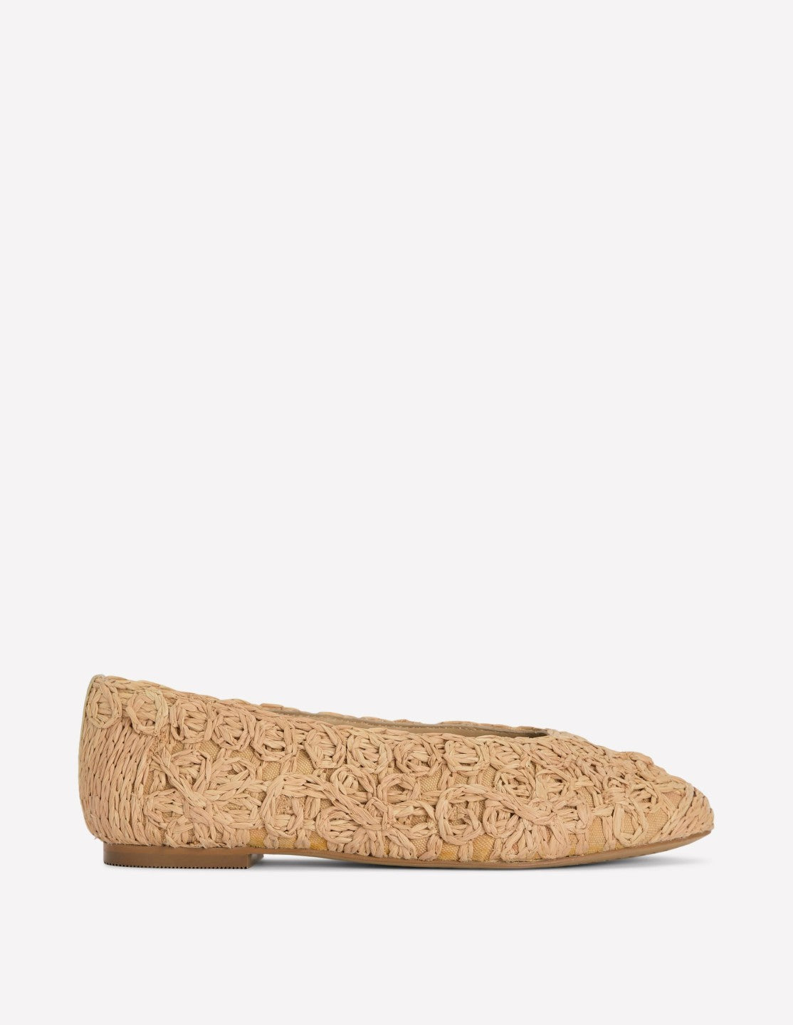 High Cut Ballet Flats-Flower Raffia / Boden On sale