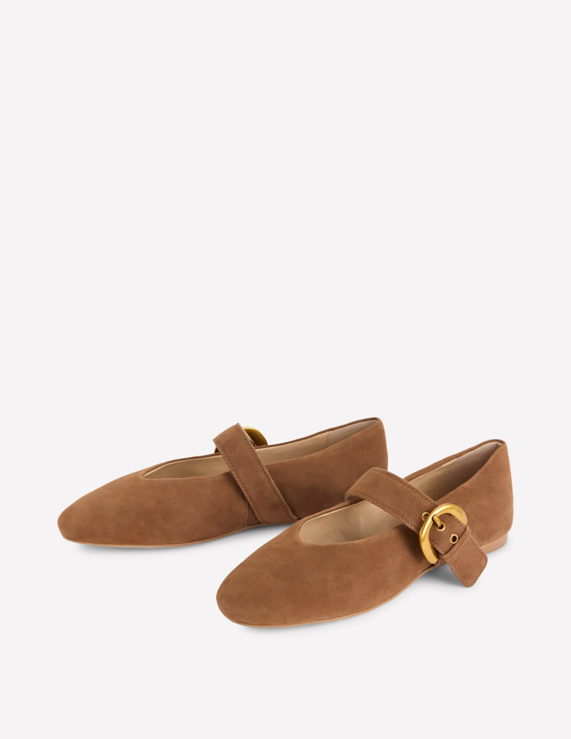 Kylie Flat Buckle Mary Janes-Raw Umber / Boden us