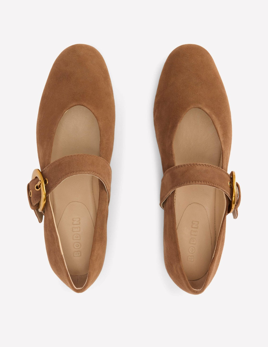 Kylie Flat Buckle Mary Janes-Raw Umber / Boden us