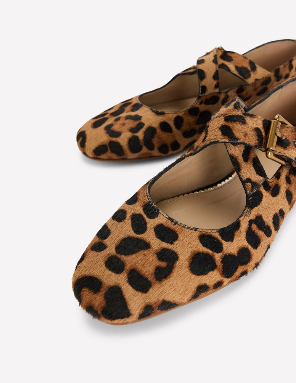 Cross Strap Mary Jane-Classic Leopard / Boden