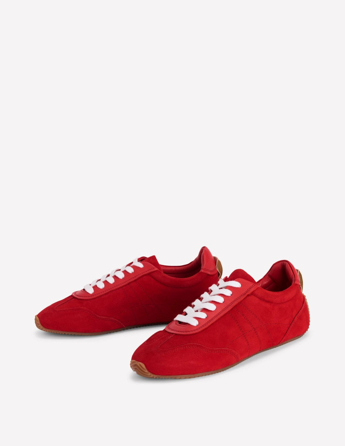 Delphine Slim Sole Trainers-Red / Boden Sale