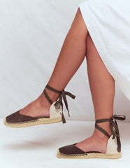 Cassie Flat Espadrilles-Bitter Chocolate / Boden Outlet
