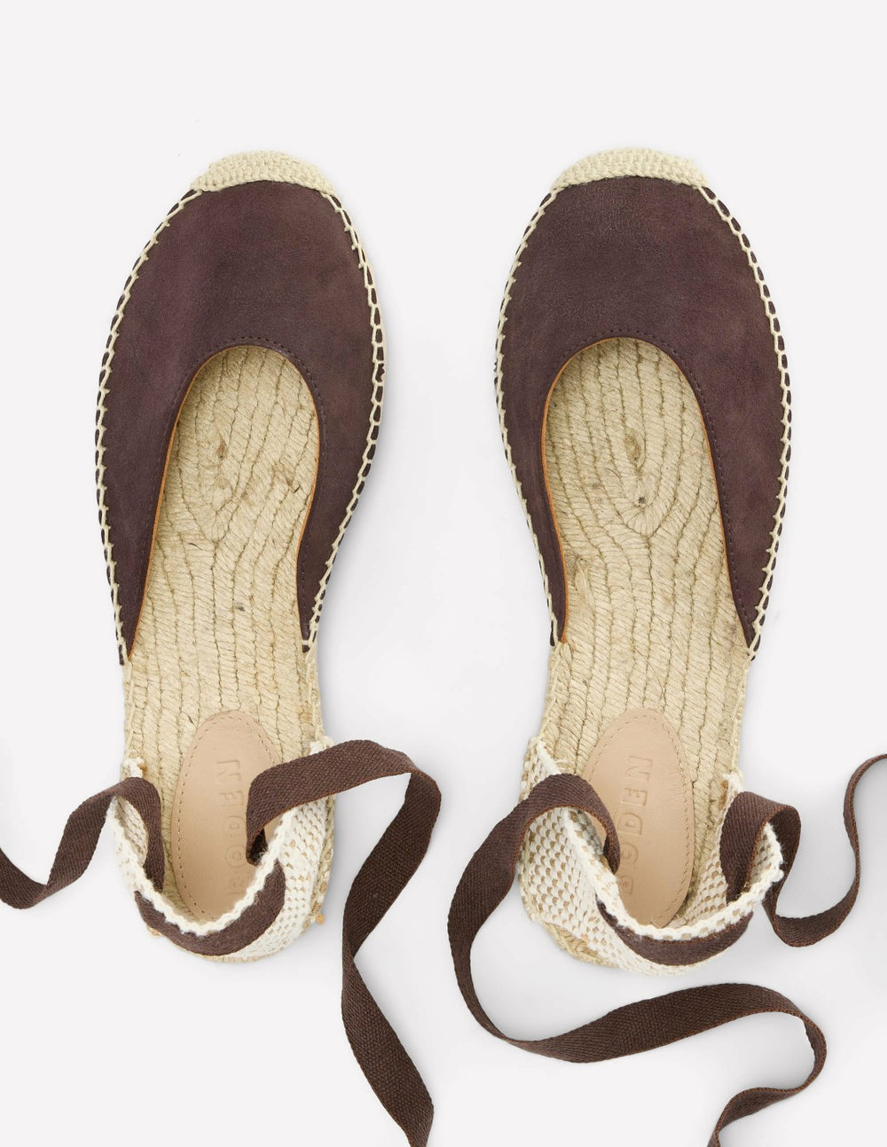 Cassie Flat Espadrilles-Bitter Chocolate / Boden Outlet