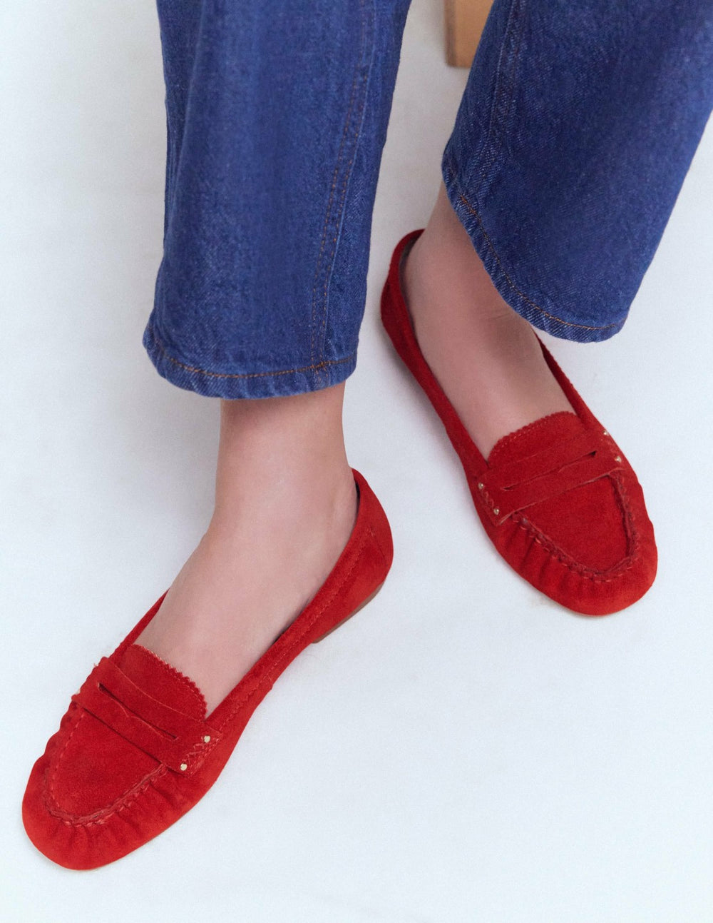 Classic Penny Loafers-Red / Boden On sale
