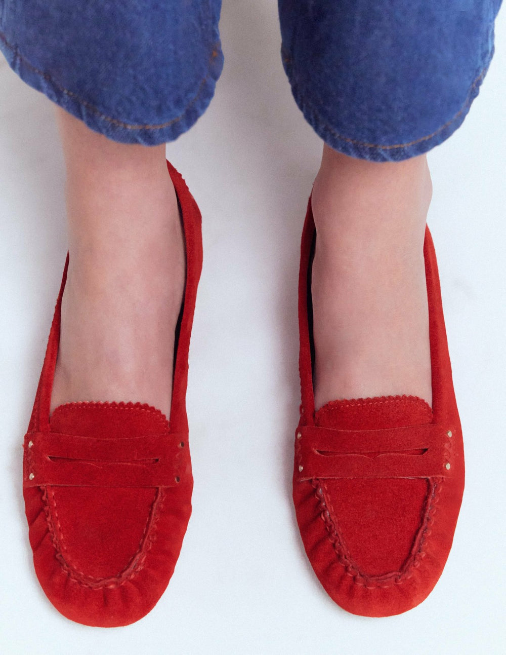 Classic Penny Loafers-Red / Boden On sale