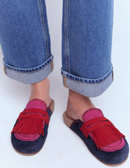 Etta Ghillie Mule Clogs-Colourblock / Boden