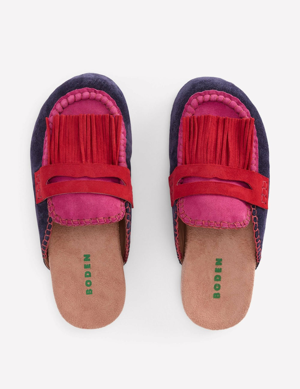 Etta Ghillie Mule Clogs-Colourblock / Boden