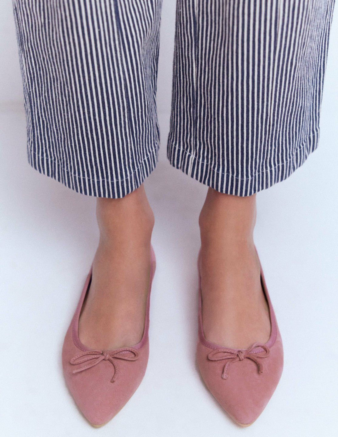 Point Flexi Sole Flats-Pink Suede / Boden Online