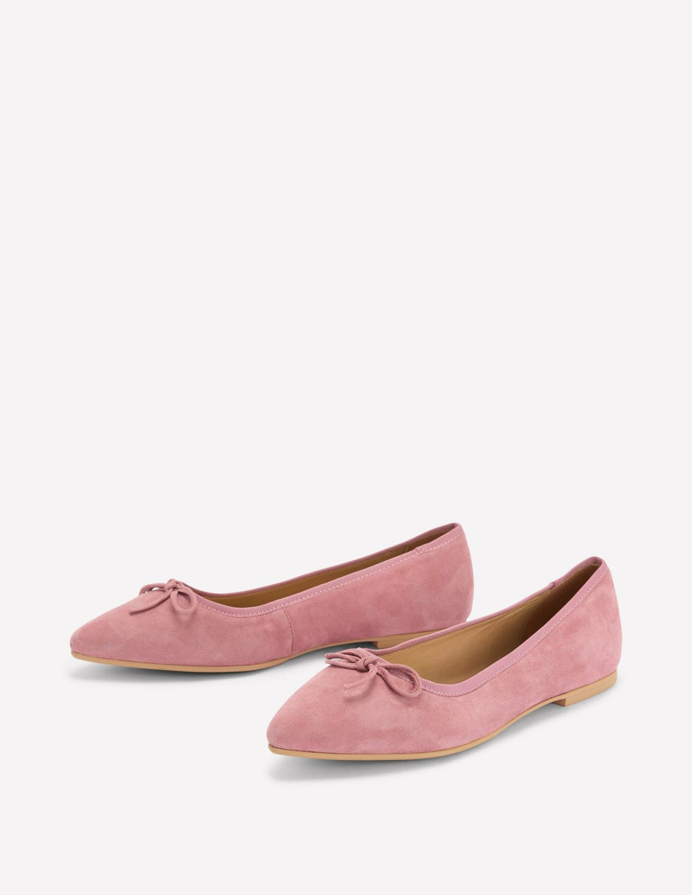 Point Flexi Sole Flats-Pink Suede / Boden Online