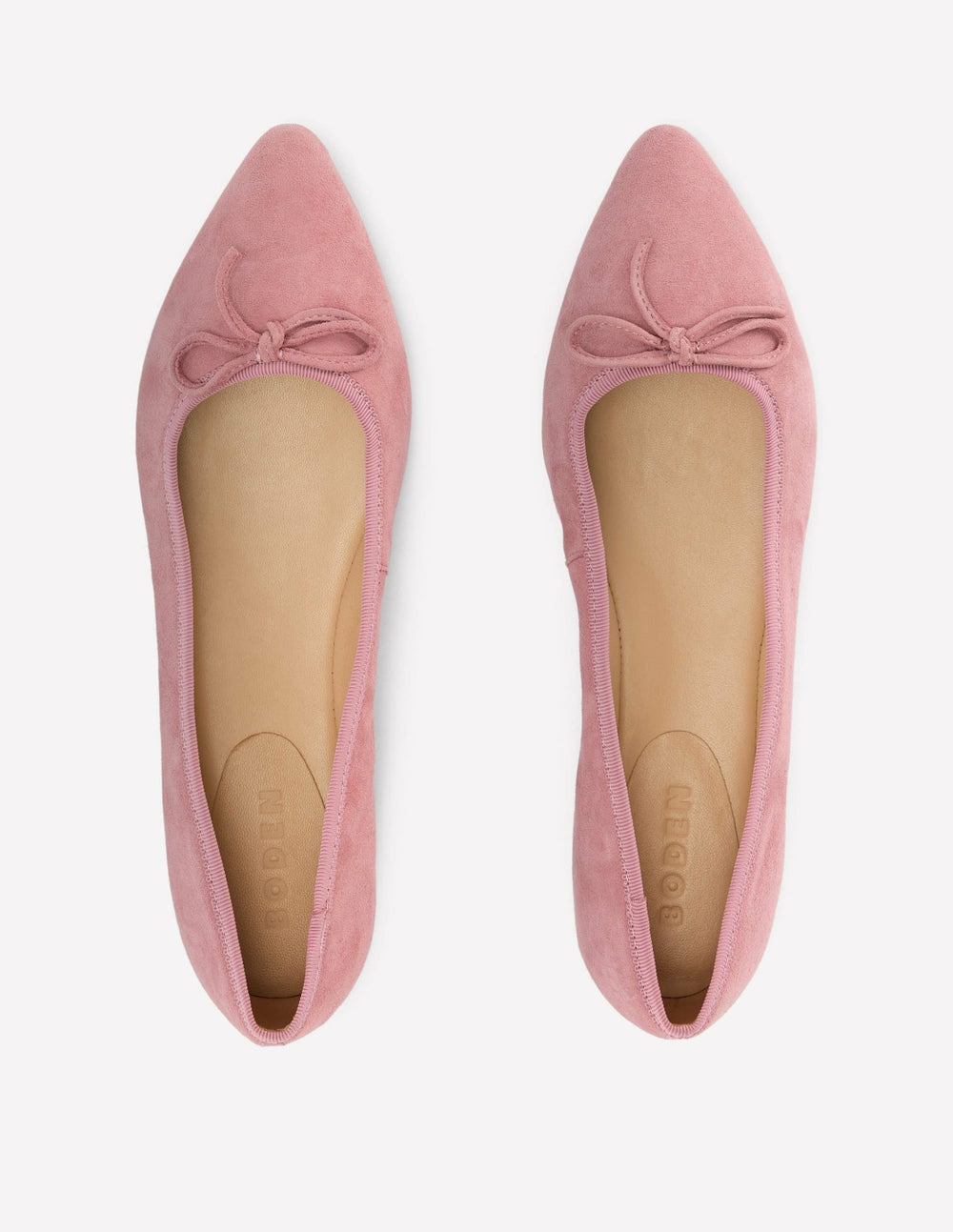 Point Flexi Sole Flats-Pink Suede / Boden Online