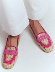 Classic Penny Loafers-Multi Raffia / Boden Discount
