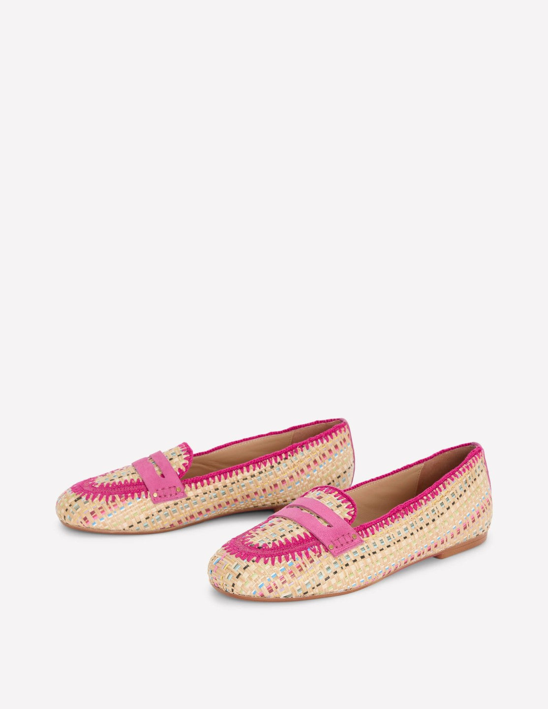 Classic Penny Loafers-Multi Raffia / Boden Discount