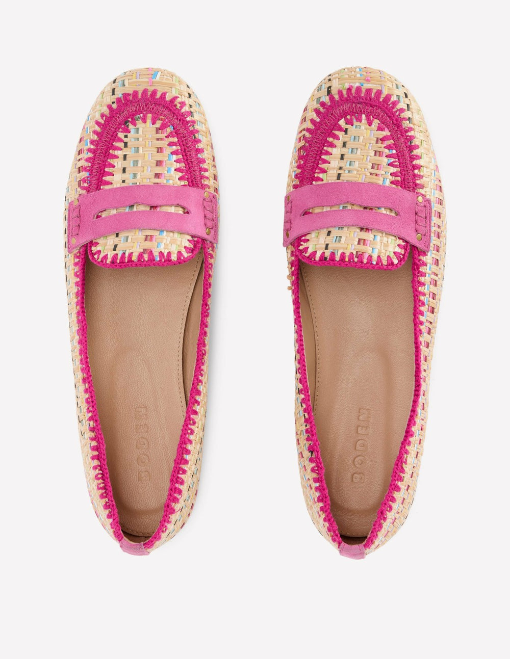 Classic Penny Loafers-Multi Raffia / Boden Discount