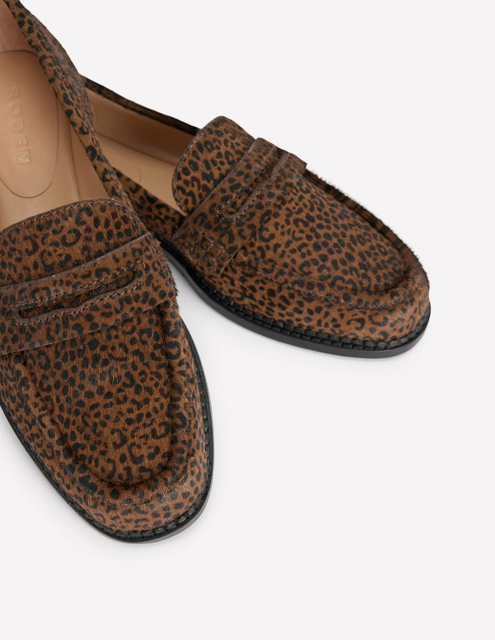 Nya Penny Loafers-Mini Leopard / Boden