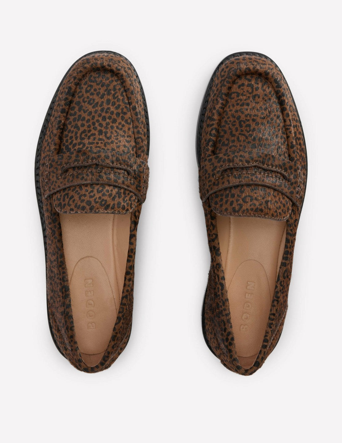 Nya Penny Loafers-Mini Leopard / Boden