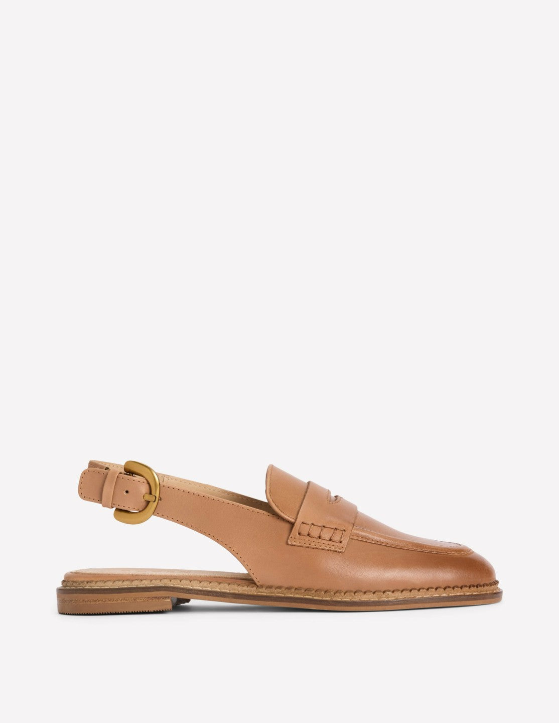 Nya Slingback Penny Loafers-Tan / Boden Discount