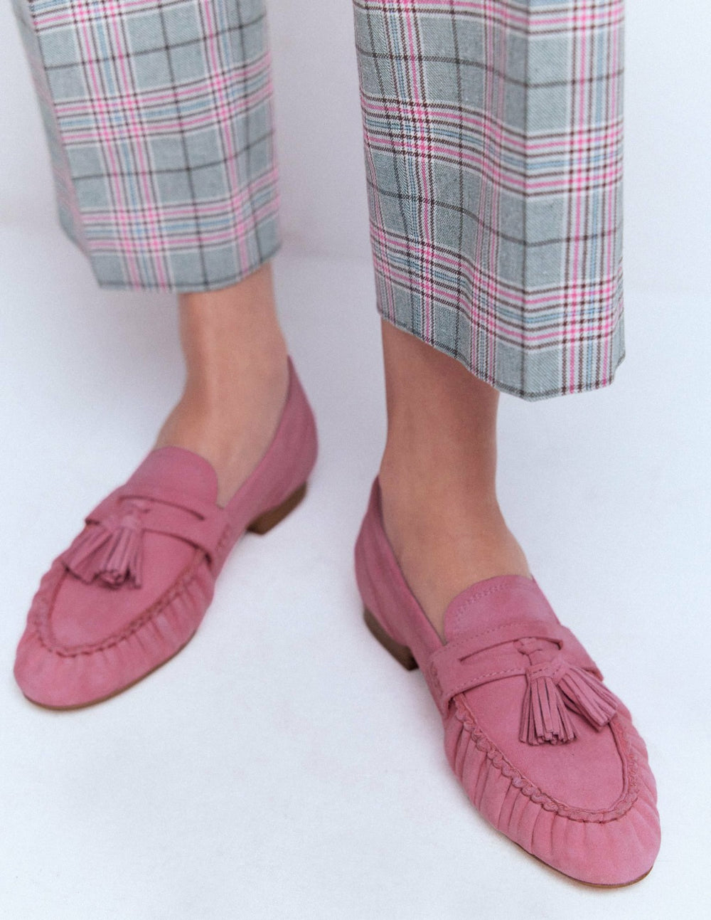 Soft Ruched Loafers-Pink Parfait / Boden On sale