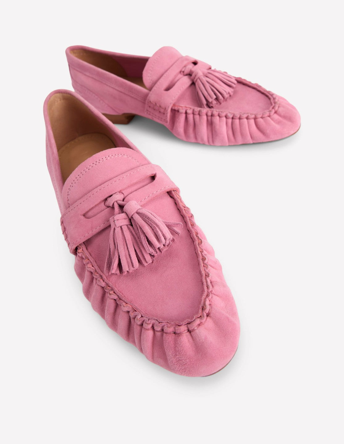 Soft Ruched Loafers-Pink Parfait / Boden On sale