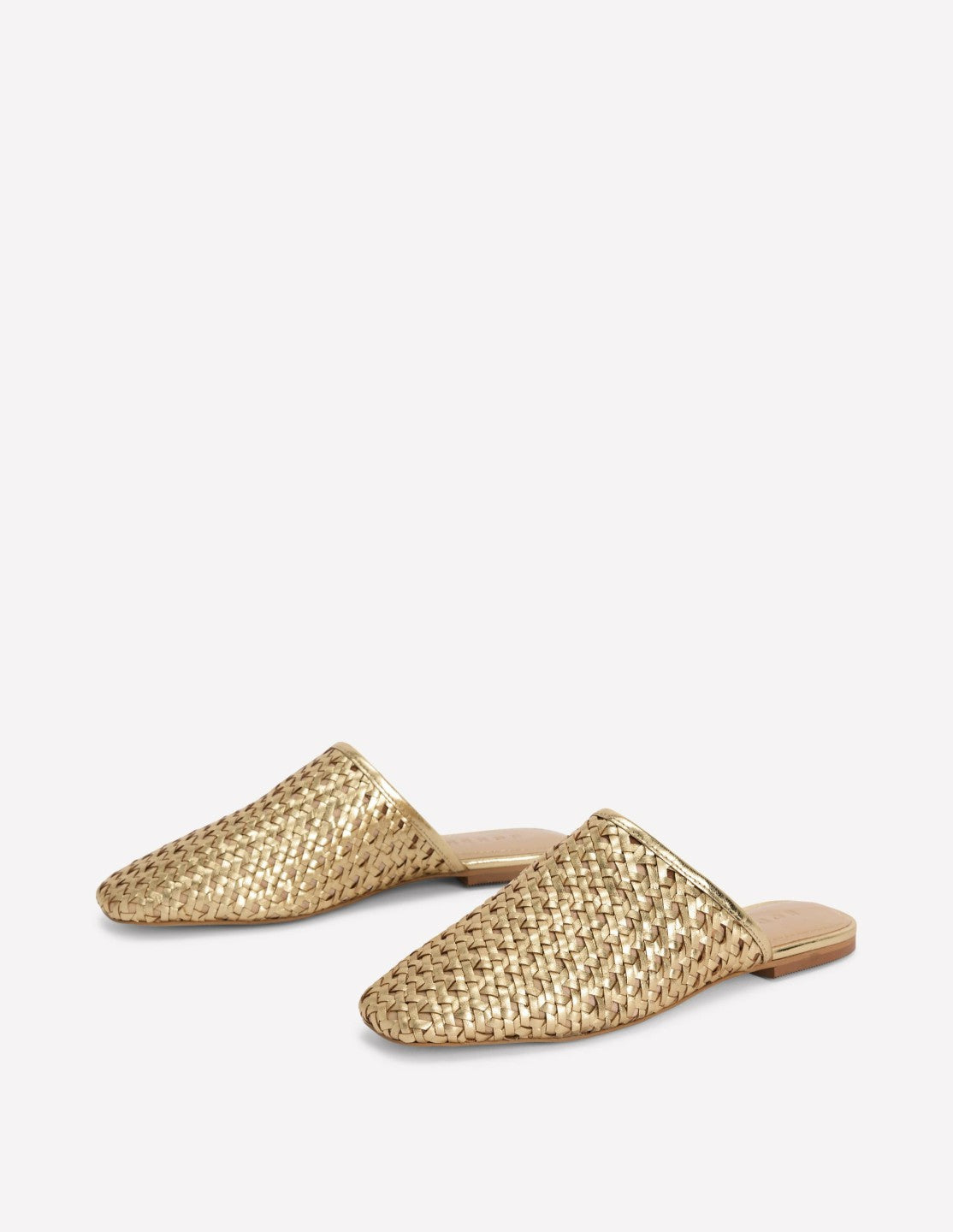 Mule Slipper Loafer-Gold Weave / Boden us