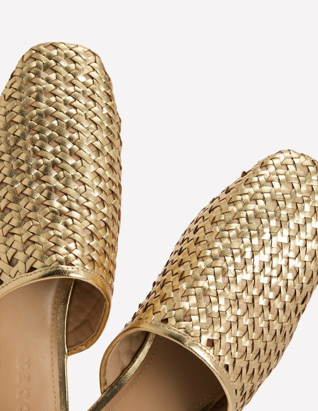 Mule Slipper Loafer-Gold Weave / Boden us