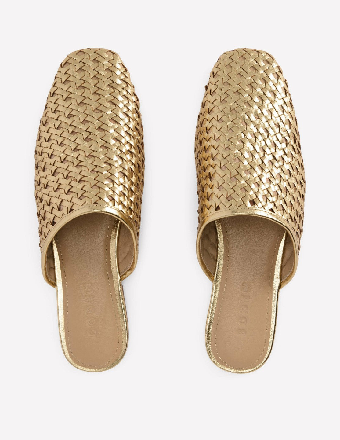 Mule Slipper Loafer-Gold Weave / Boden us