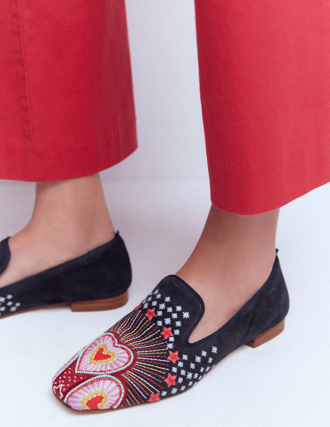 Slipper Cut Loafers-Navy / Boden