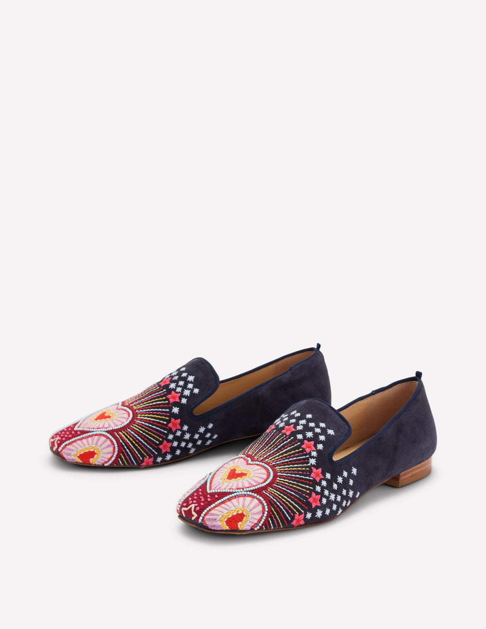 Slipper Cut Loafers-Navy / Boden