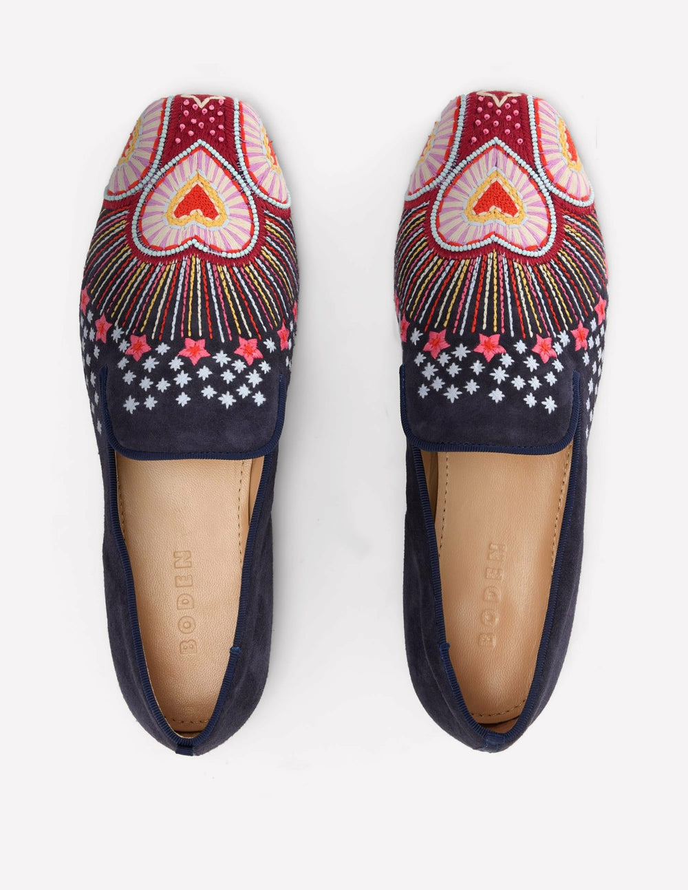 Slipper Cut Loafers-Navy / Boden