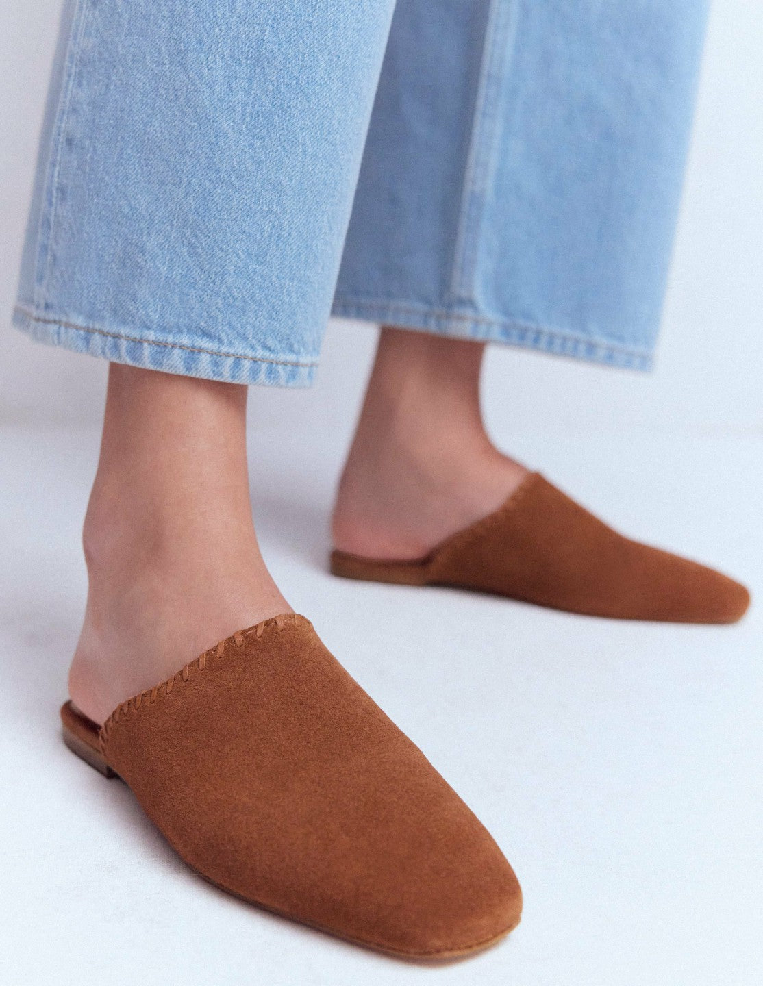 Mule Slipper Loafer-Tan Suede / Boden Online