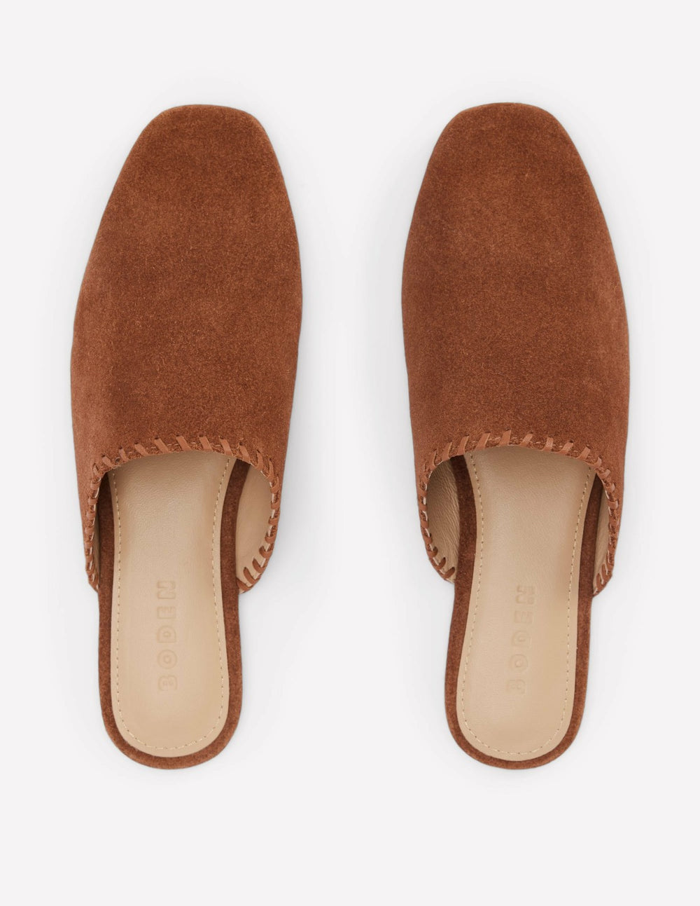 Mule Slipper Loafer-Tan Suede / Boden Online
