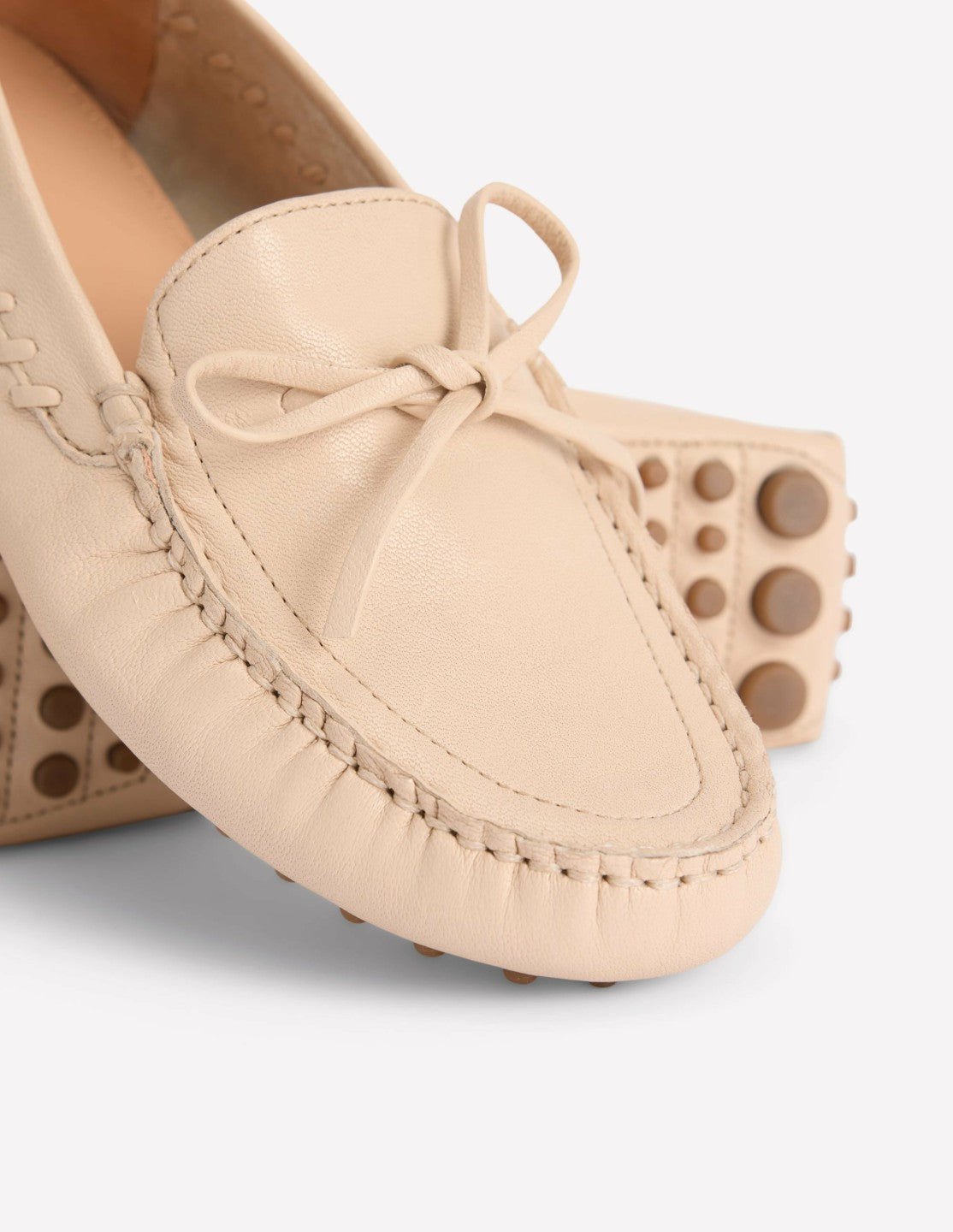 Heidi Stitched Soft Loafers-Ecru / Boden Outlet