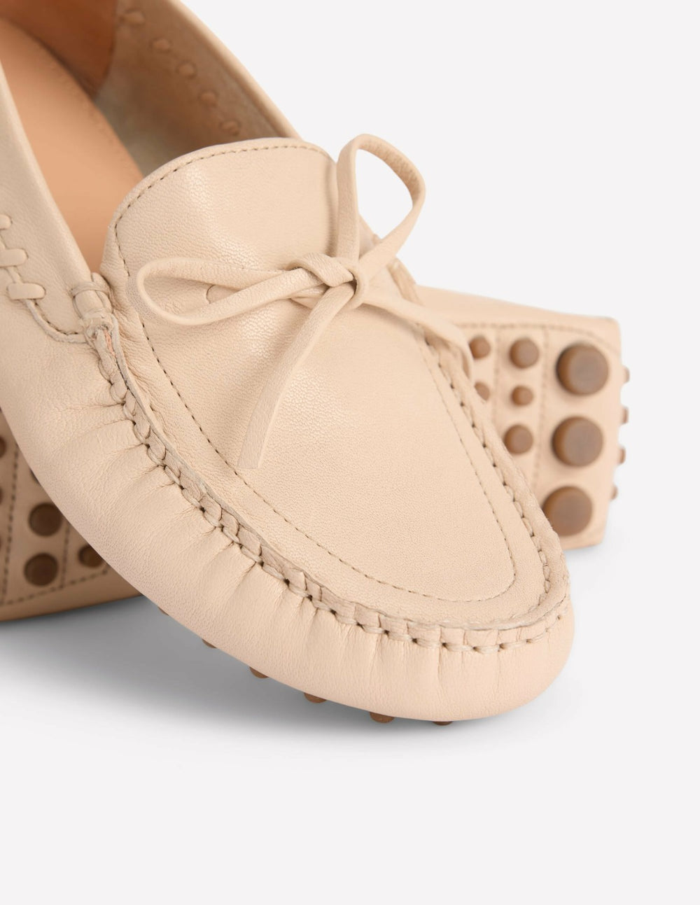 Heidi Stitched Soft Loafers-Ecru / Boden Outlet