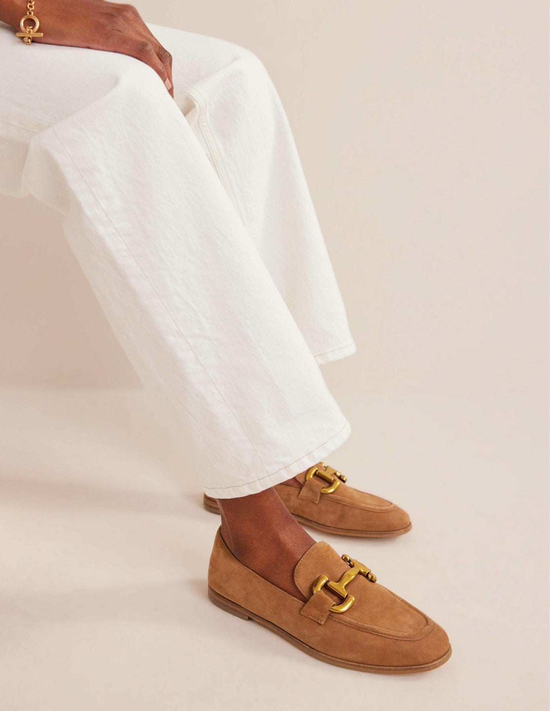 Iris Snaffle Loafers-Ginger Snap Suede / Boden On sale