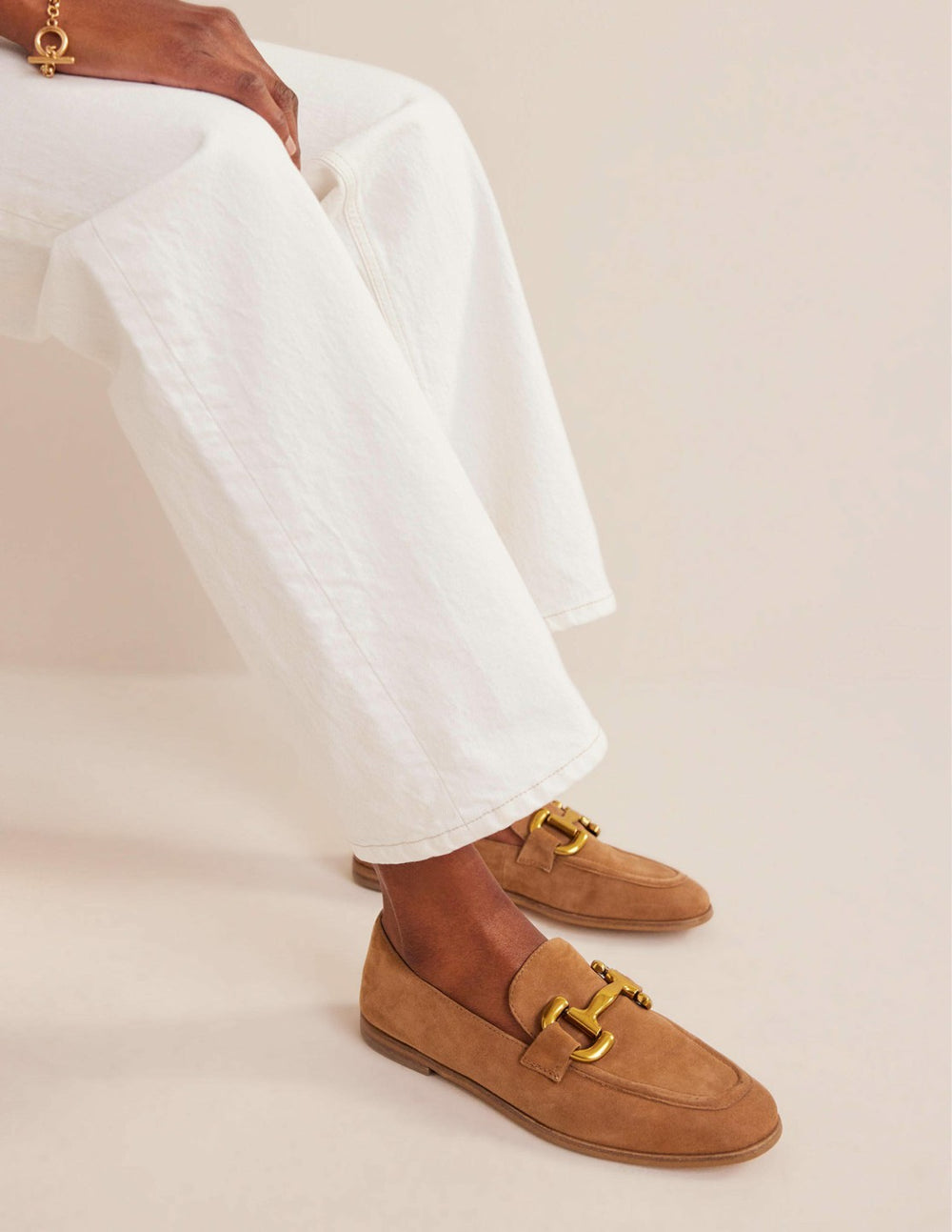 Iris Snaffle Loafers-Ginger Snap Suede / Boden On sale
