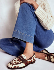 Nya Penny Loafers-Brown/Ivory / Boden Outlet