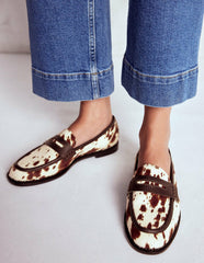 Nya Penny Loafers-Brown/Ivory / Boden Outlet