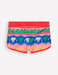 Patterned Swim Shorts-Multi Sea Shell Stripe / Boden Sale