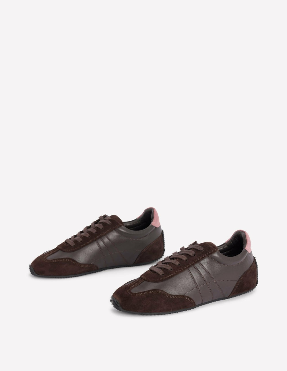 Delphine Slim Sole Trainers-Chocolate / Boden us