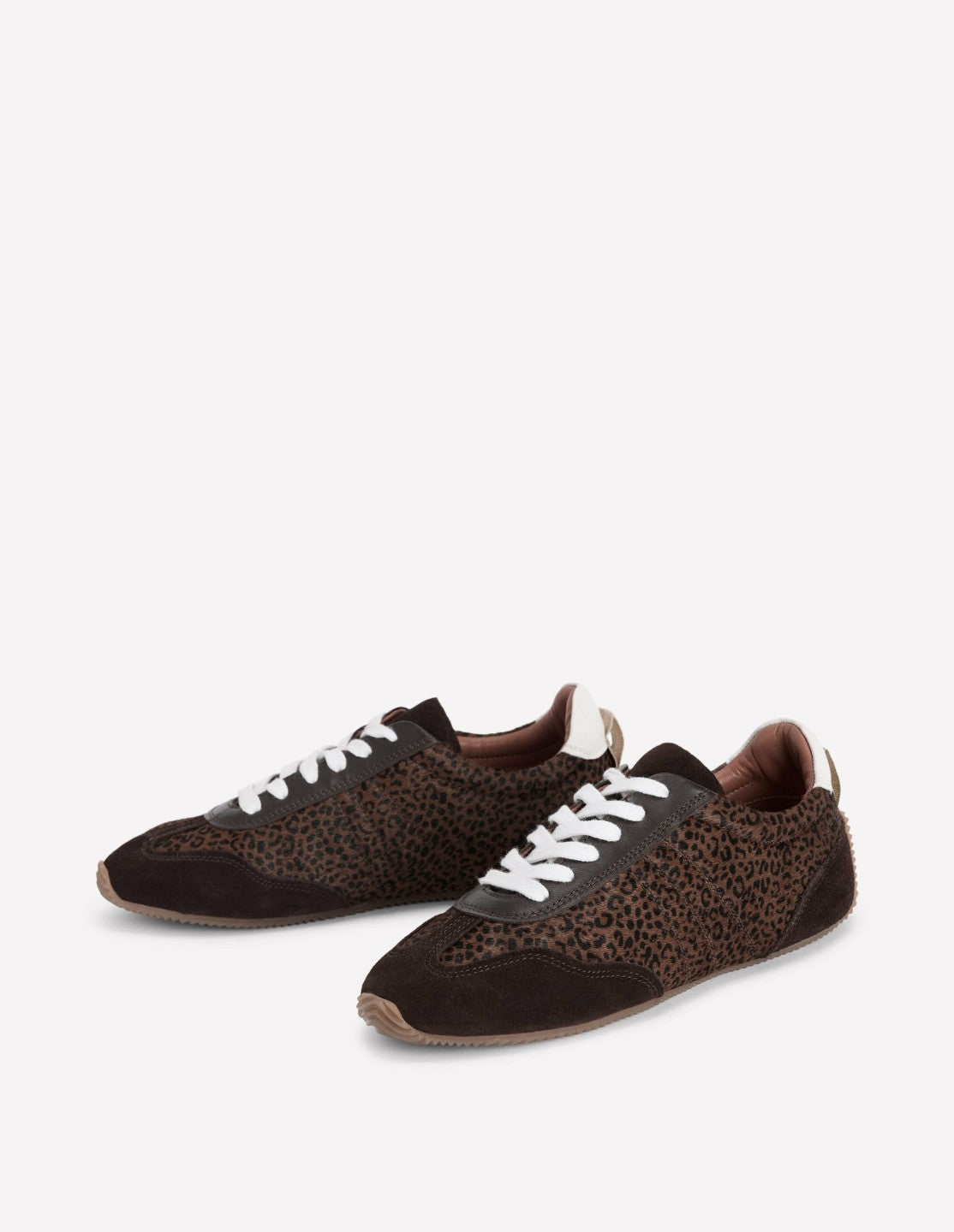 Delphine Slim Sole Trainers-Leopard / Boden Sale