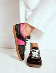 Erin Retro Tennis Trainers-Camo/Pink Peony / Boden Online