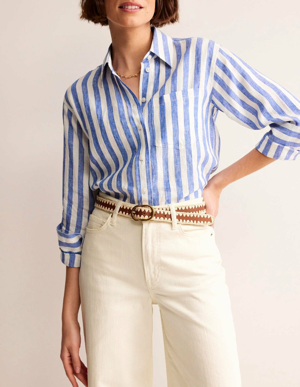 Whipstitch Classic Belt-Tan / Boden Online