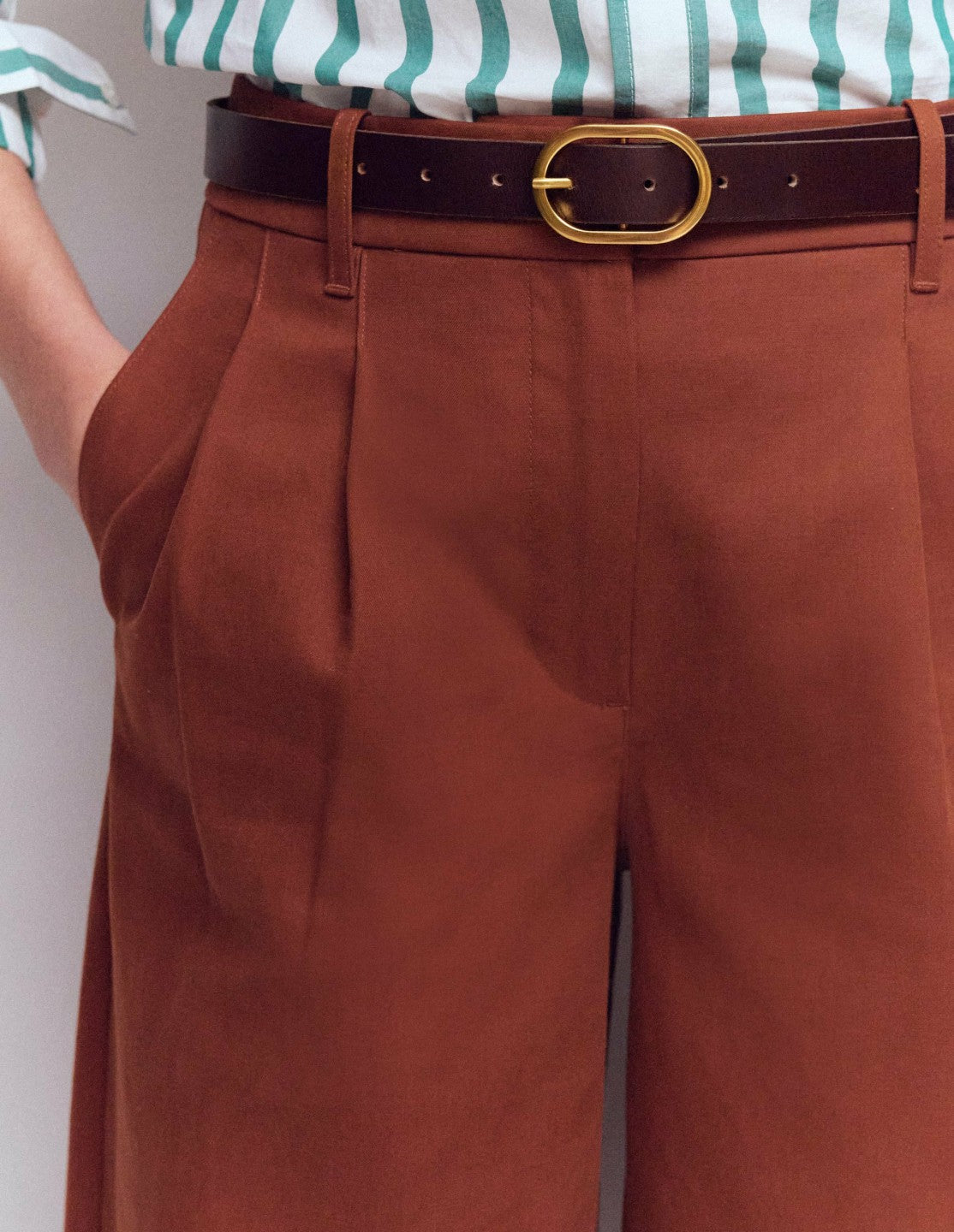 Classic Leather Belt-Bitter Choc / Boden us