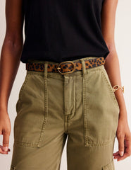 Classic Leather Belt-Leopard / Boden Sale