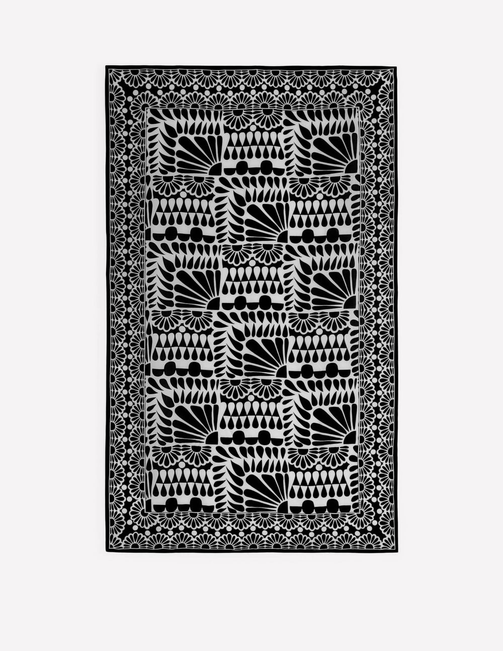 Printed Sarong Scarf-Black, Geo Stamp / Boden Discount