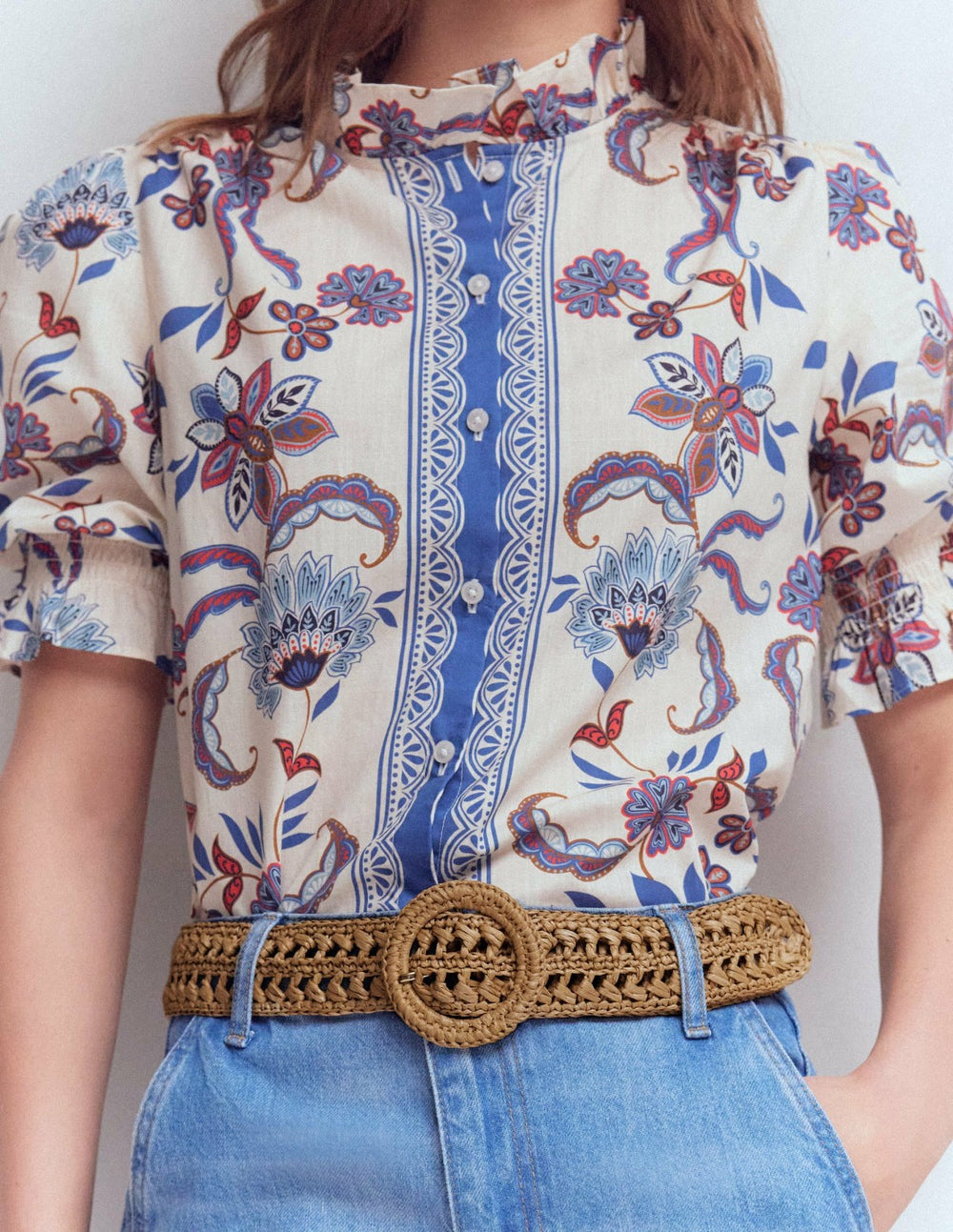 Interest Raffia Belt-Natural / Boden On sale