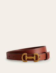Iris Skinny Snaffle Trim Belt-Tan / Boden On sale