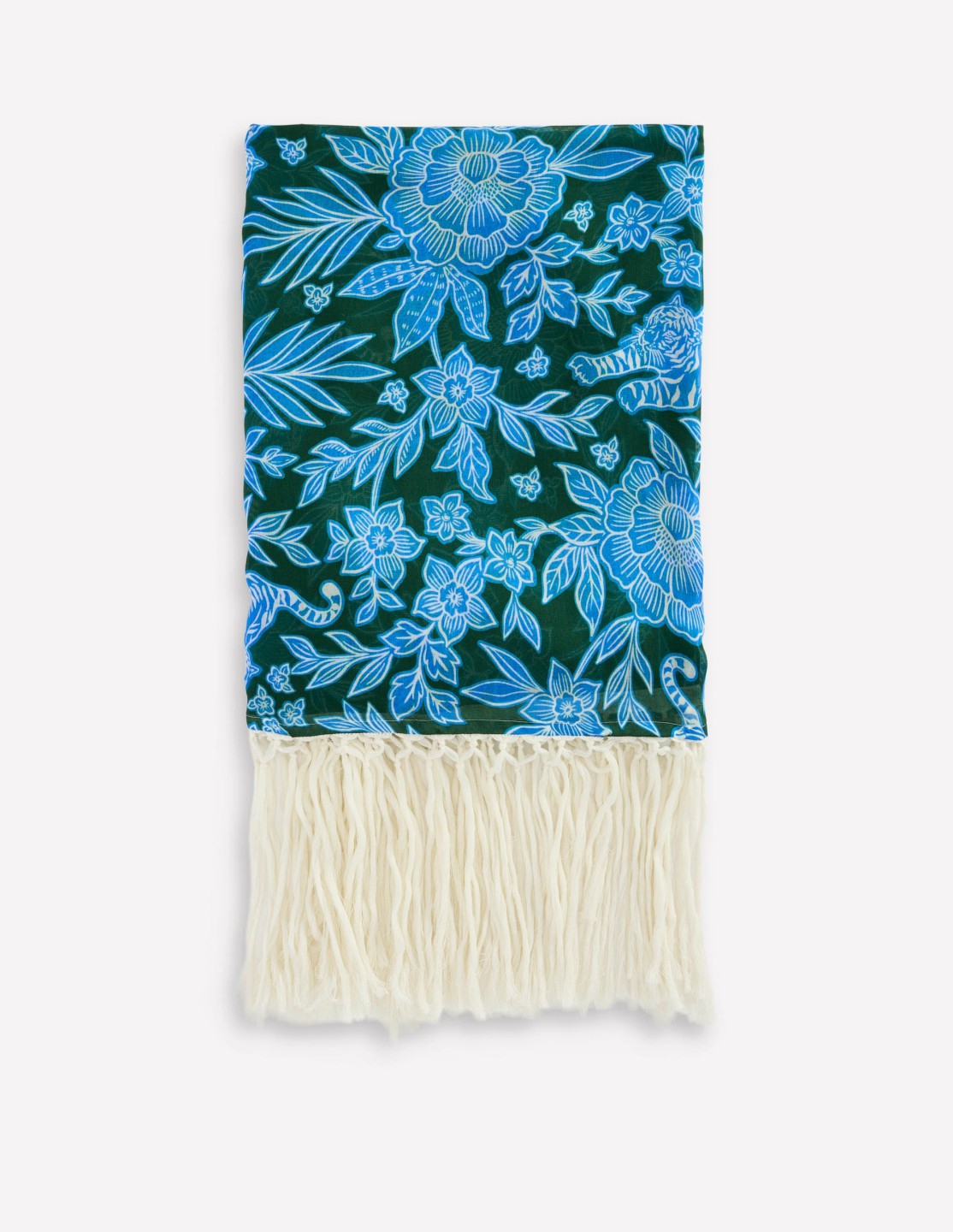 Tassel Sarong-Dark Green, Tigers Paradise / Boden Discount